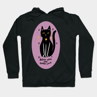 Black Cats Are Good Luck Hoodie